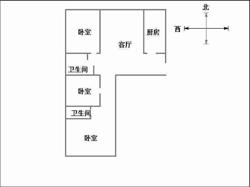 创鑫五期(阳光领地)（东柳东街89号）  3室2厅2卫   176.00万室内图