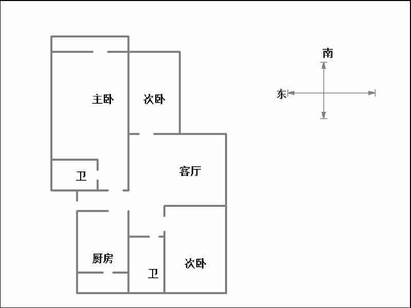 广厦路甲2号院  3室2厅2卫   109.00万室内图