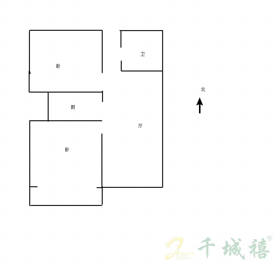 赵都新城金和园  2室2厅1卫   1300.00元/月