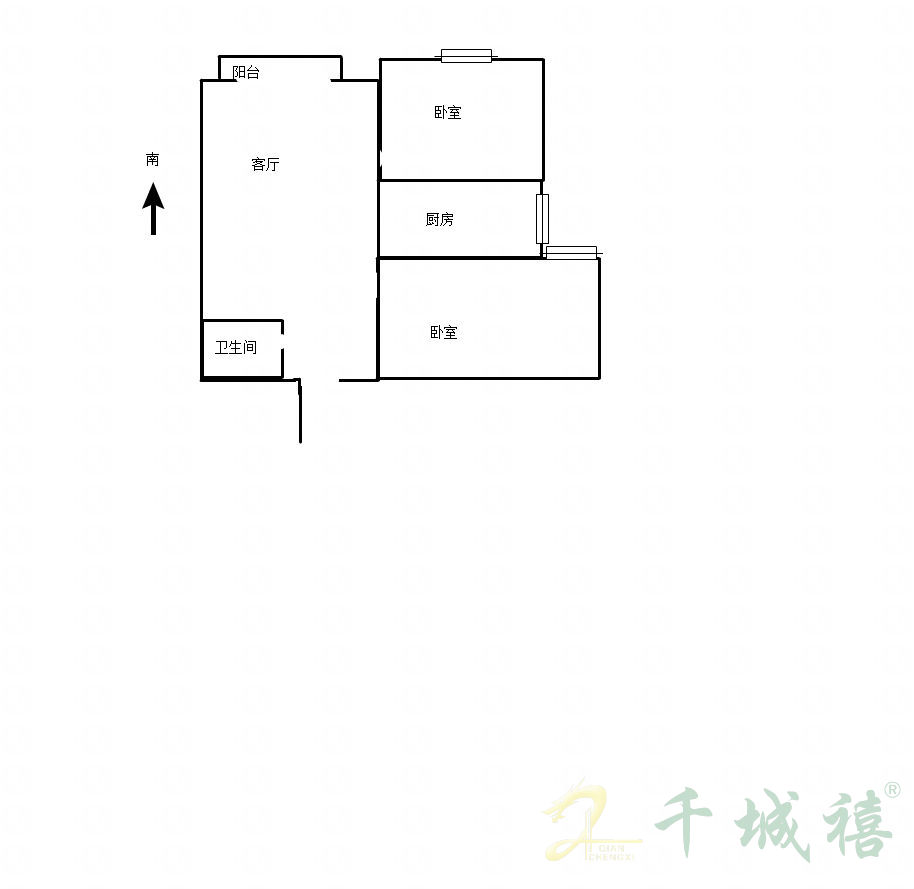 爱佳斯嘉  2室1厅1卫   1800.00元/月