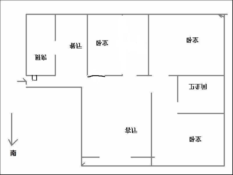 思特利汇鑫湾  3室2厅1卫   1500.00元/月户型图