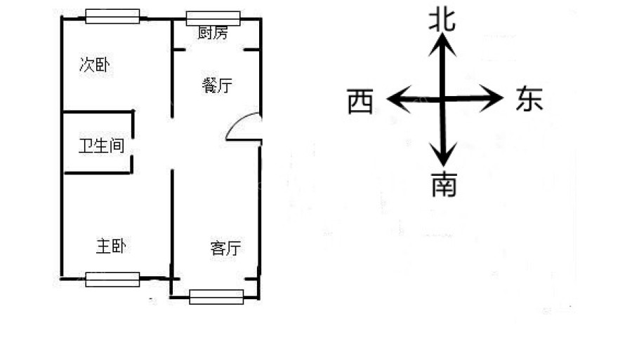 天水小区  2室2厅1卫   117.00万