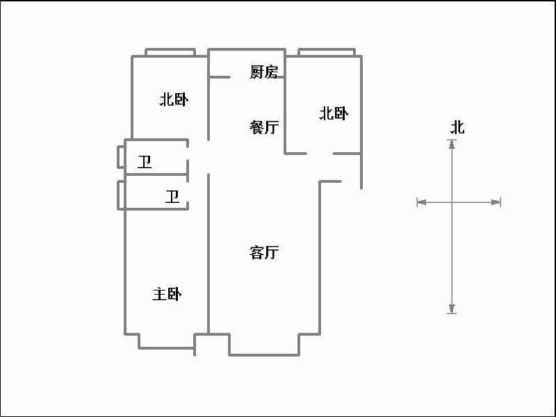 国瑞瑞城（瑞城嘉园）  3室2厅2卫   153.00万室内图