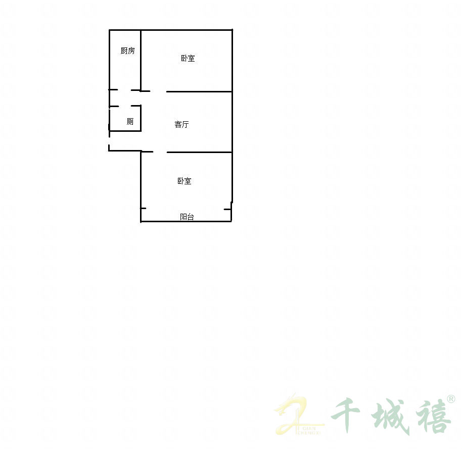 开元小区  2室1厅1卫   45.00万户型图