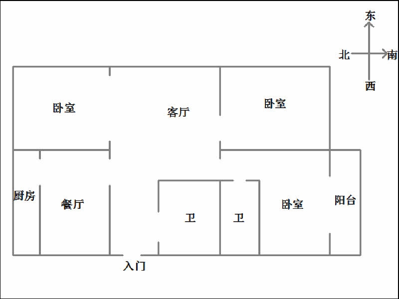 滏滨佳园  3室2厅1卫   110.00万室内图