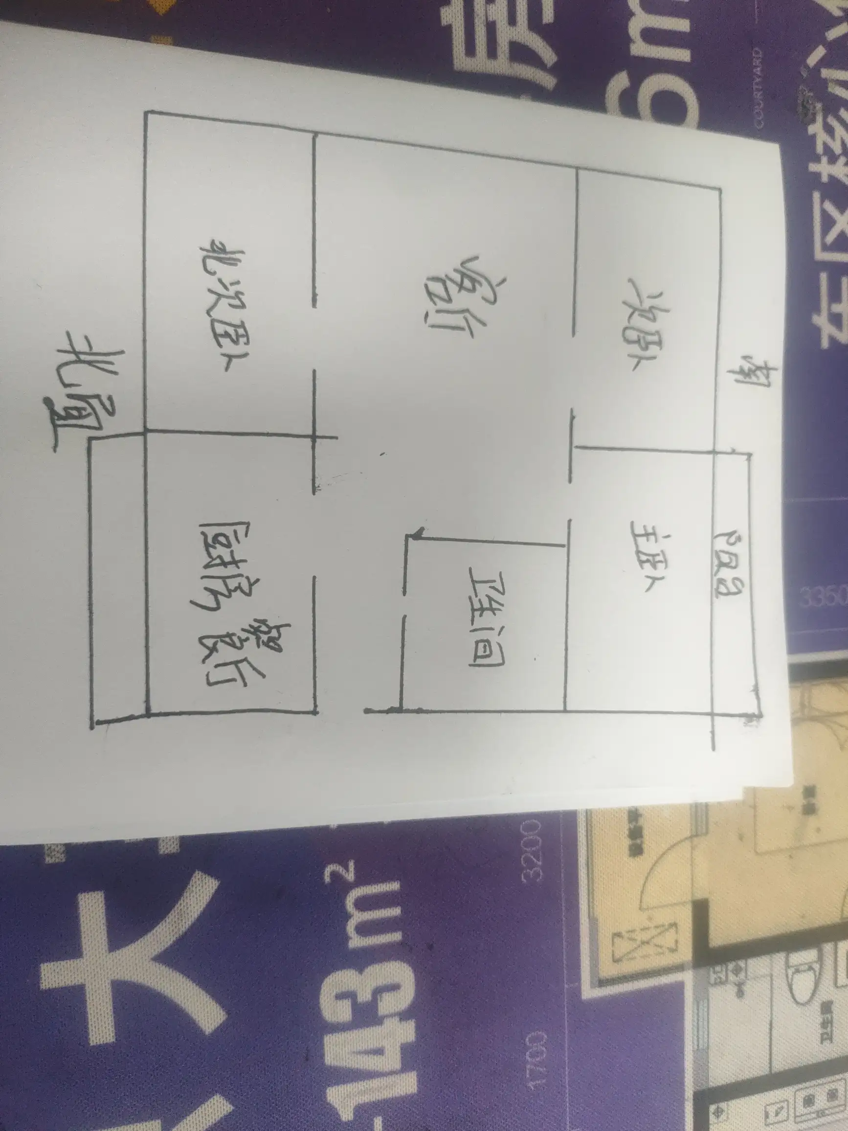 裕康小区  3室2厅1卫   98.00万室内图