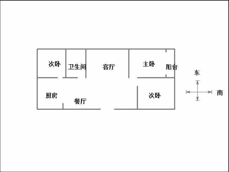 东方绿城东区（滏东南大街168号）  3室2厅1卫   2000.00元/月