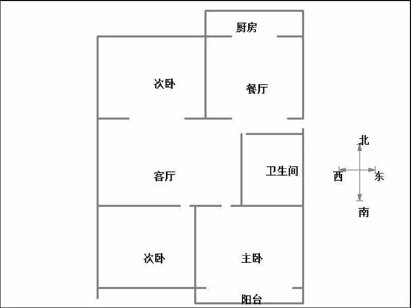 广厦小区  3室2厅1卫   90.00万室内图