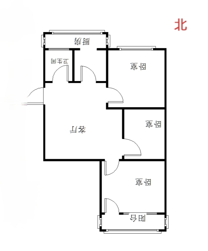 生辉院（浴新南大街160号院）（浴新街160号院）  3室1厅1卫   55.00万