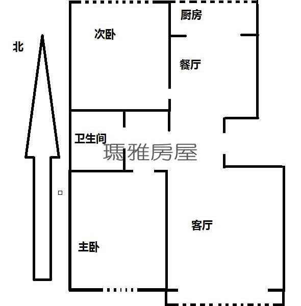 柳颐竹园3号院  2室2厅1卫   140.00万室内图