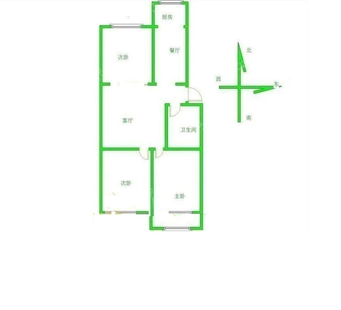 南苑小区（学院北路85号院）  3室2厅1卫   55.00万室内图1