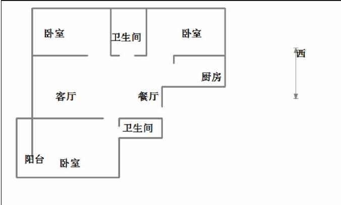 赵王九筑台  3室2厅2卫   80.00万室内图1