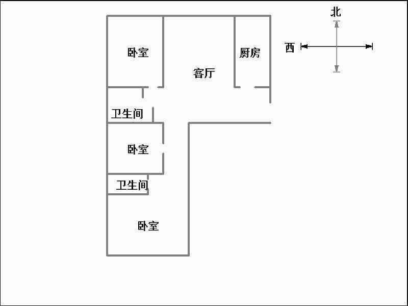 创鑫五期(阳光领地)（东柳东街89号）  3室2厅2卫   165.00万室内图