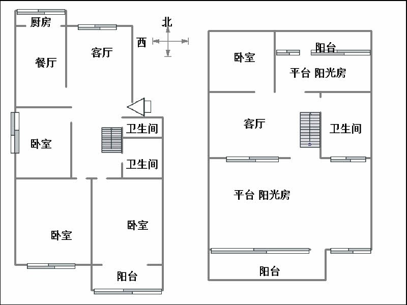 苹果怡园  3室2厅2卫   132.00万室内图