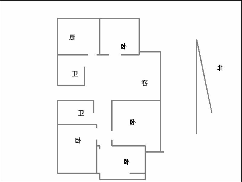 通达名园  4室2厅2卫   210.00万室内图