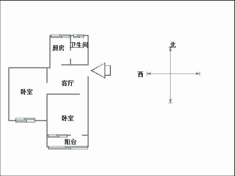 和平东小区（和平路391号院）  2室2厅1卫   40.00万室内图