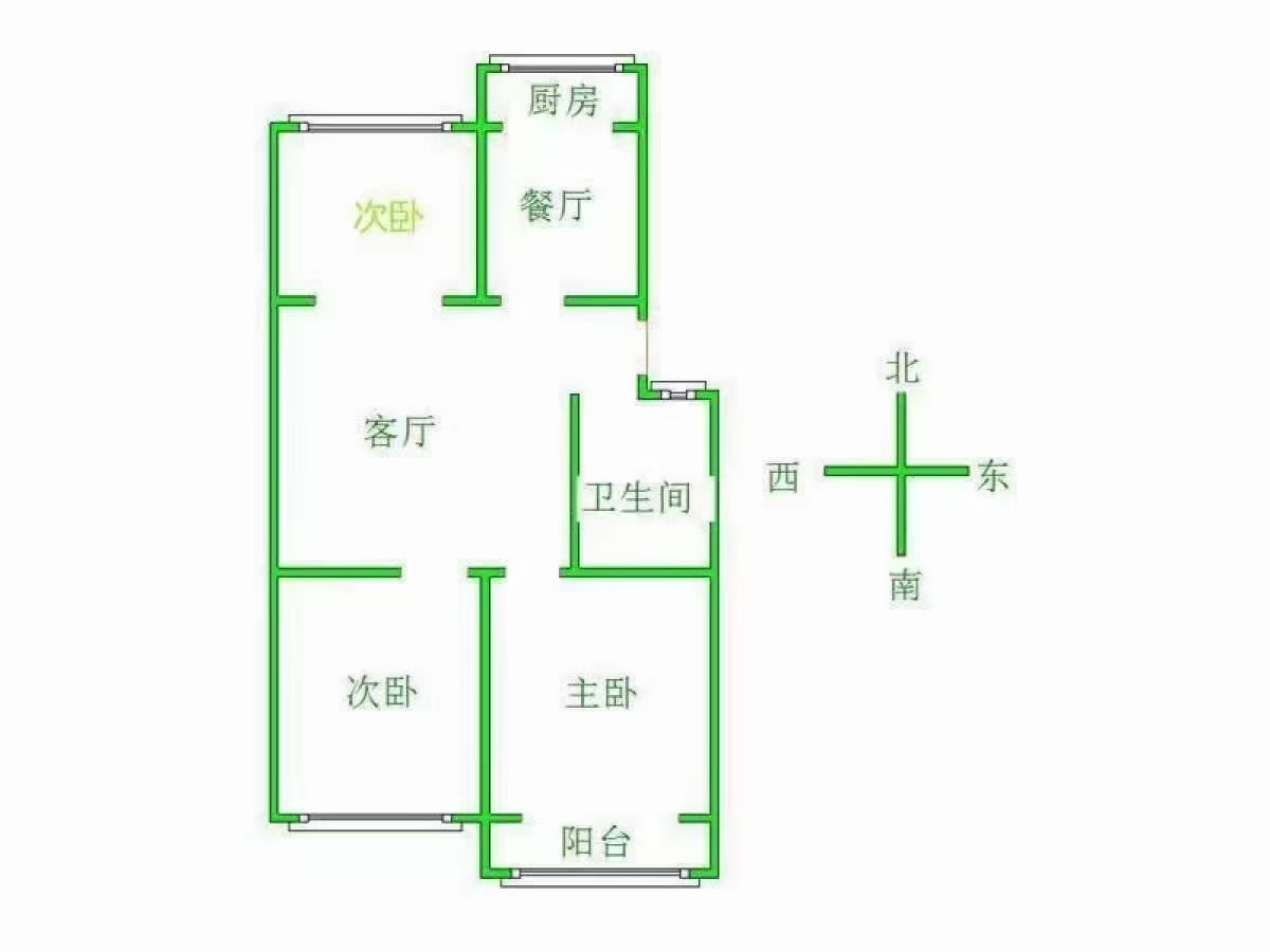 广安小区  3室2厅1卫   75.00万室内图