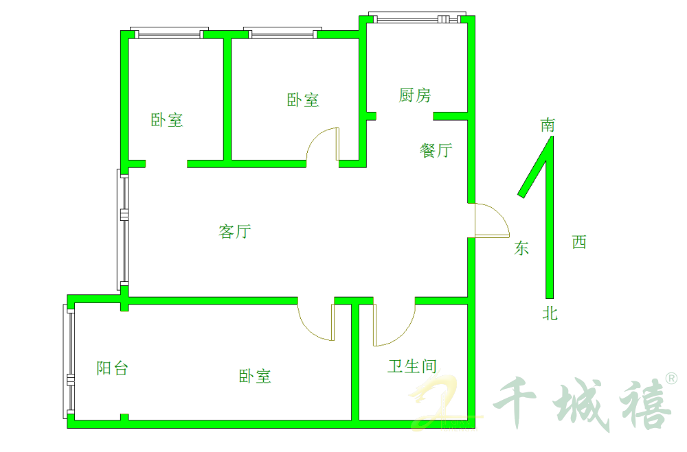 东信鑫茂府  3室2厅1卫   90.00万