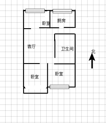 车站家属院  3室2厅1卫   68.00万