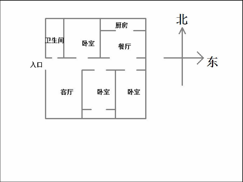 邯峰小区  3室2厅1卫   100.00万