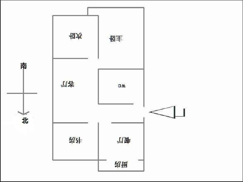 中华南4号院  3室2厅1卫   90.00万室内图