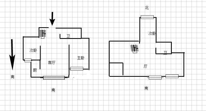 丰逸小区  3室1厅1卫   900.00元/月室内图1