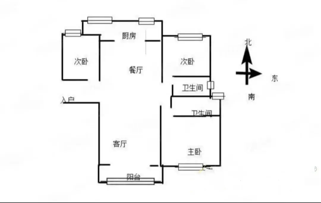 大树康城  3室2厅2卫   124.00万