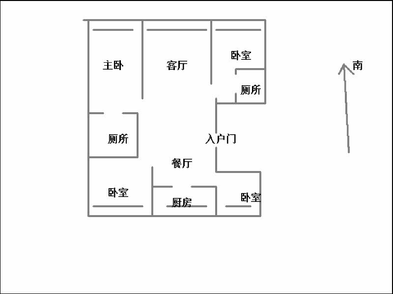 澜湾（滟堤）  4室2厅2卫   148.00万室内图