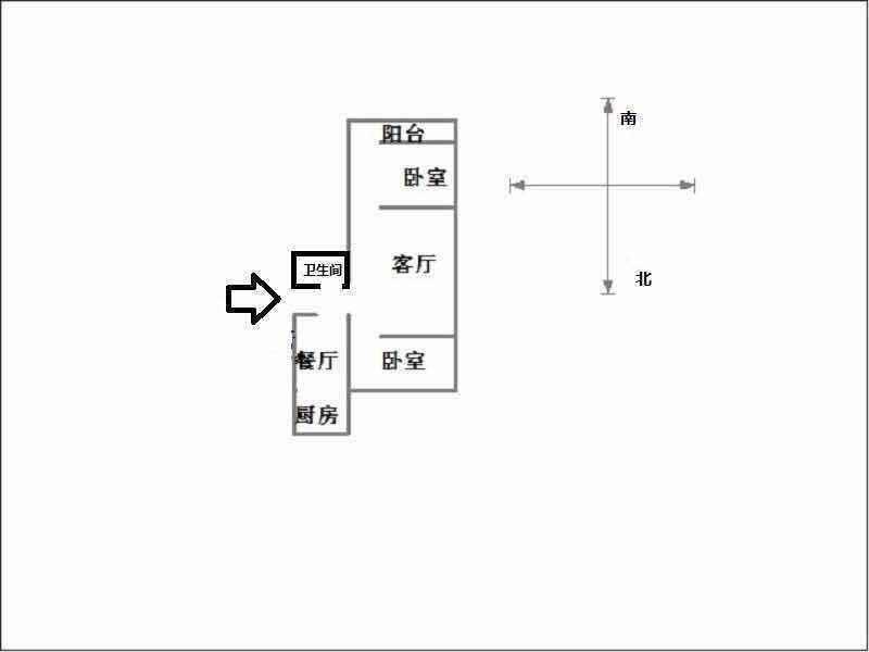 中柳林小区  2室2厅1卫   1000.00元/月室内图