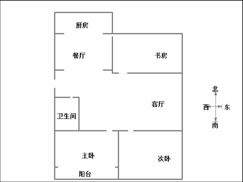 邯郸县光大小区  3室2厅1卫   97.00万室内图