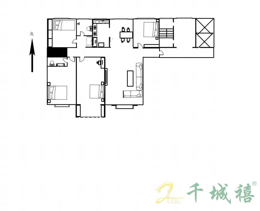 荣盛江南锦苑  4室2厅2卫   140.00万室内图