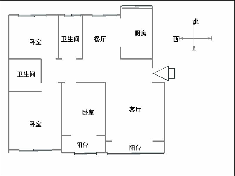 拉德芳斯北区（世嘉名苑2号院）  3室2厅2卫   175.00万