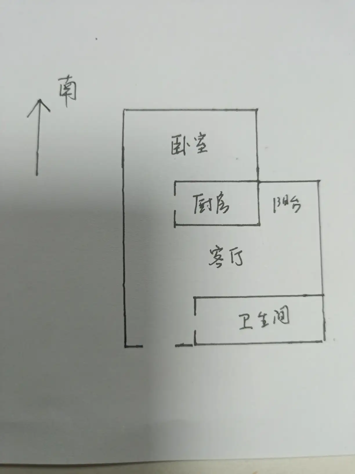 土产公寓  1室1厅1卫   27.00万户型图