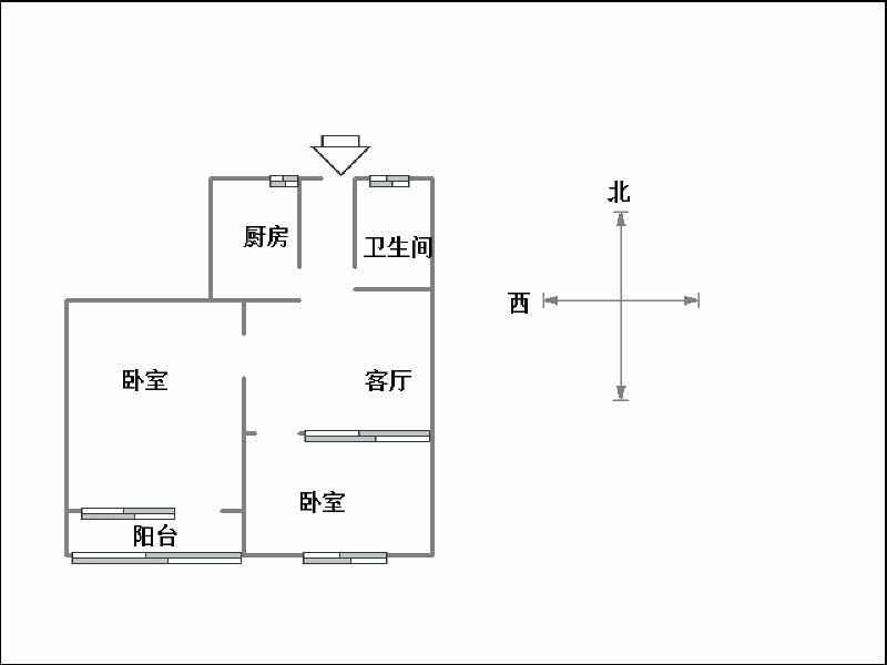 武装部家属院  2室2厅1卫   59.00万