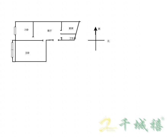 开元小区  2室1厅1卫   39.00万户型图