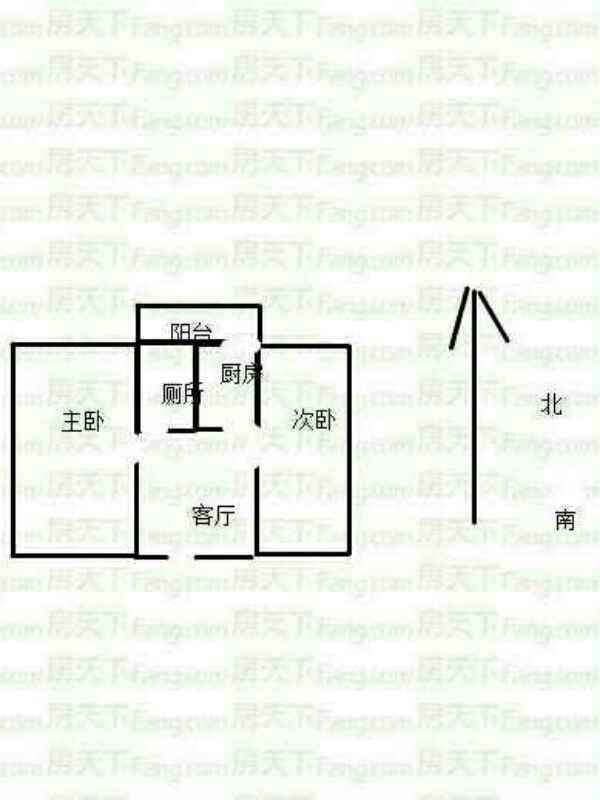 和平东小区（和平路391号院）  2室1厅1卫   33.00万室内图