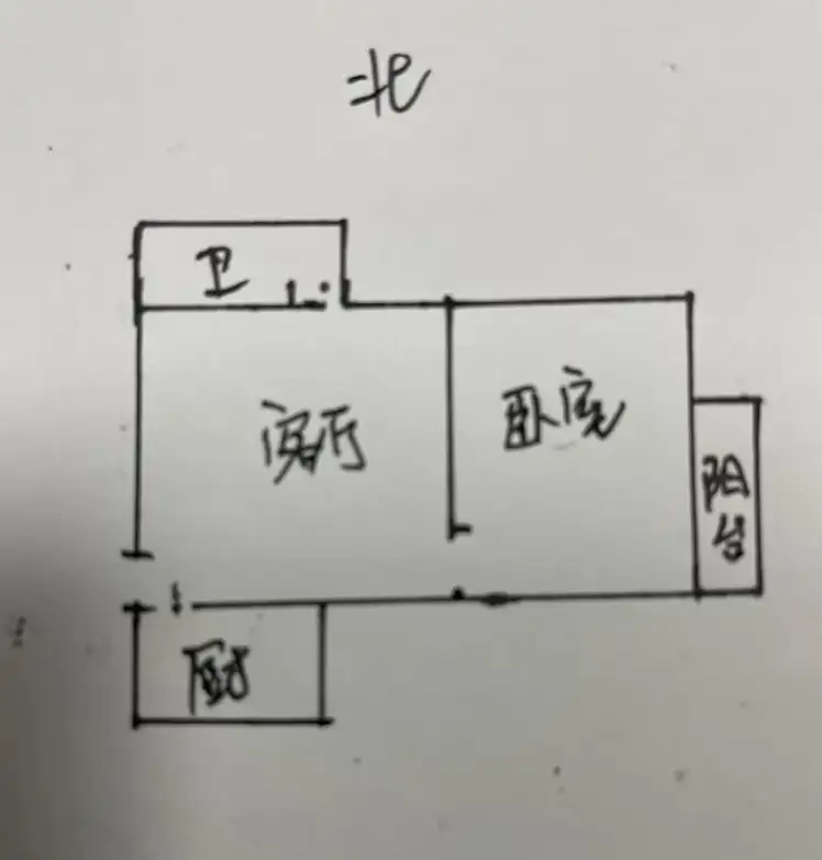 胜利花园  1室1厅1卫   35.00万