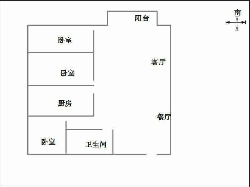 绿树林枫  3室2厅1卫   103.00万室内图