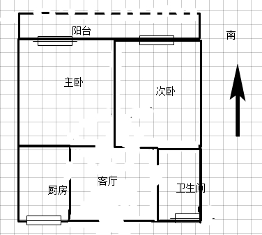 电力小区  2室1厅1卫   46.00万