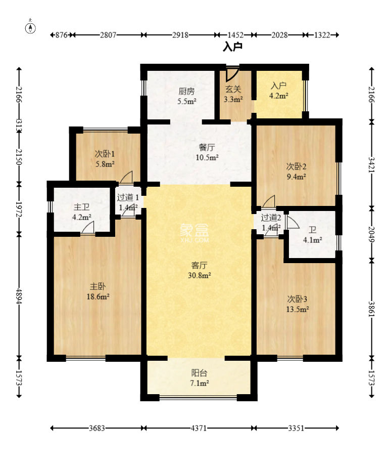 钱隆世家  3室2厅2卫   95.00万