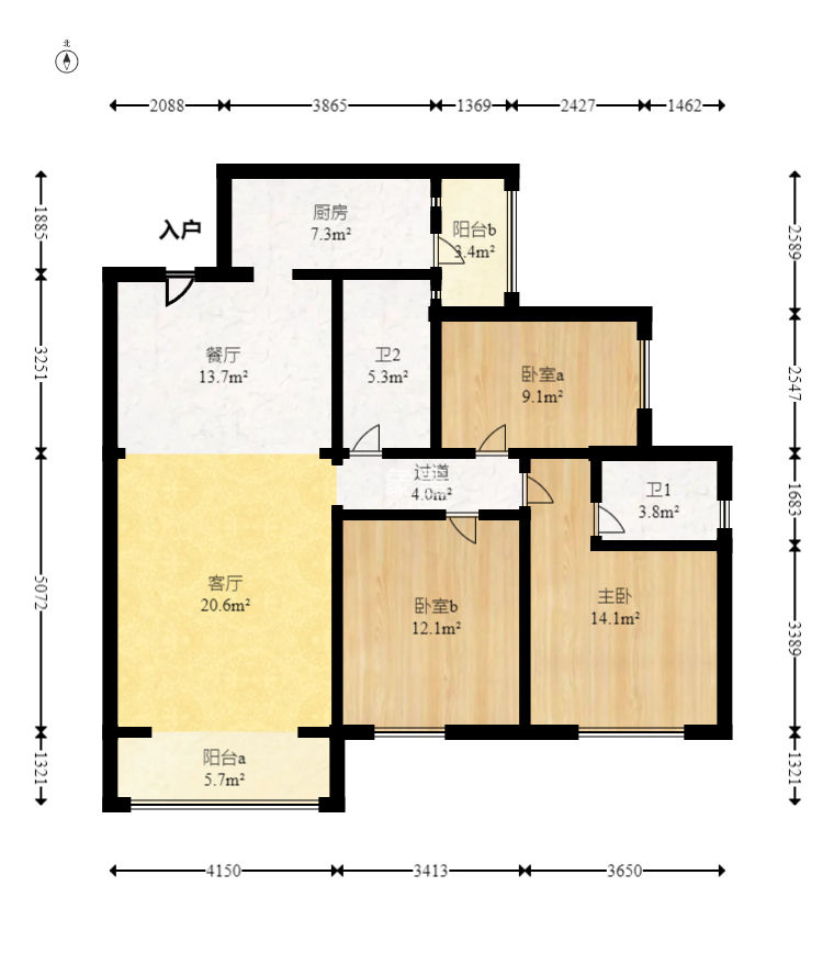 红建滨水铭城  3室2厅2卫   58.80万