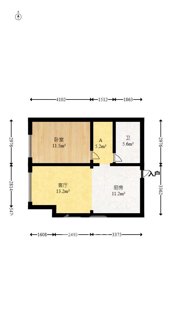 华远华时代  3室2厅2卫   5600.00元/月室内图