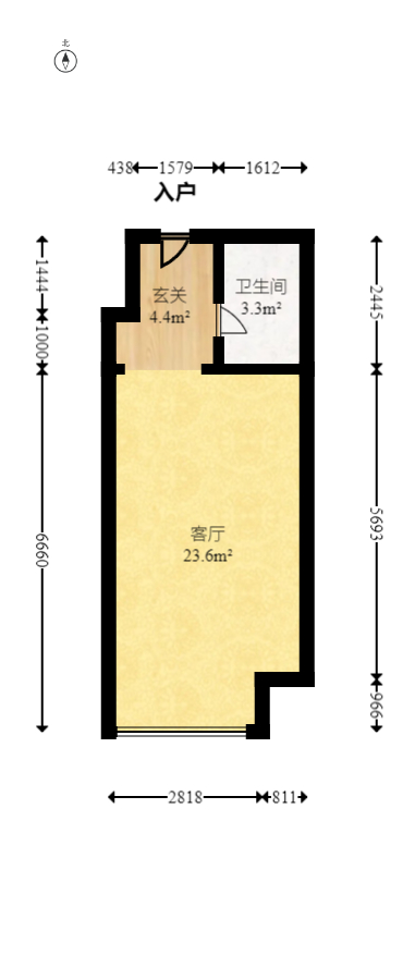 长沙檀府  1室0厅0卫   49.80万室内图1