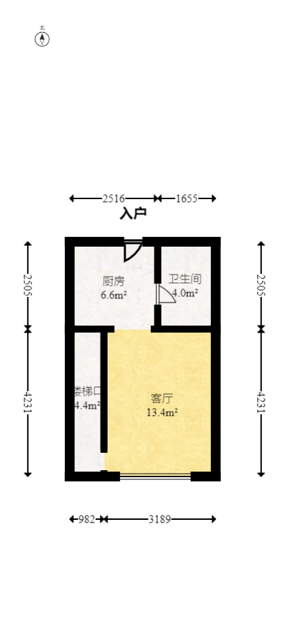鑫远揽悦（鑫远和城三期）  2室1厅2卫   60.00万室内图1
