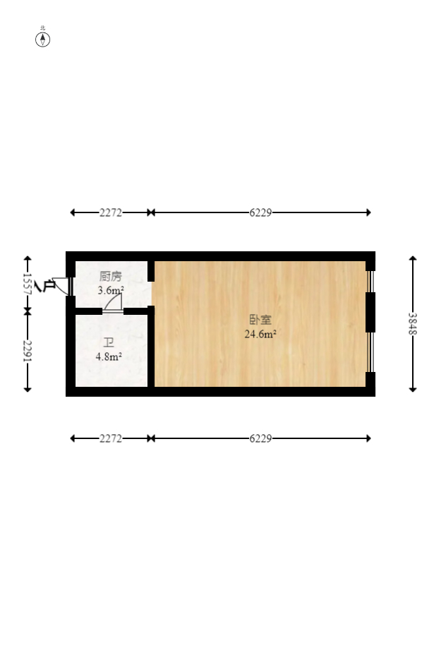 腾泰佳园  1室1厅1卫    12.8万 腾泰佳园  1室1厅1卫    12.8万户型图