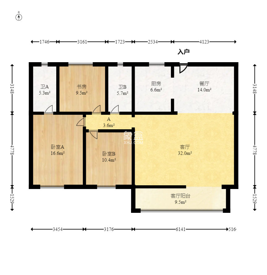 轨道中建麓江府  3室2厅2卫   162.00万