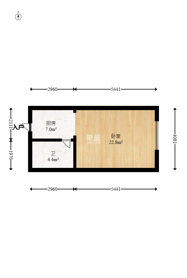 鑫远微中心  1室1厅1卫   27.00万
