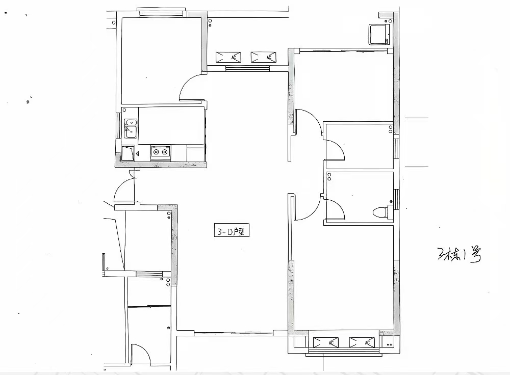 亿都晴天里 3室2厅2卫 45.0万 亿都晴天里 3室2厅2卫 45.0万室内图