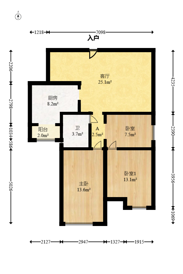 山水湾  3室2厅1卫    54.8万 山水湾  3室2厅1卫    54.8万户型图