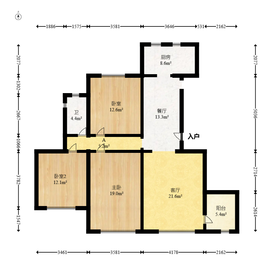 艾美潇湘  5室2厅2卫   198.80万室内图1